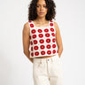 TILTIL Sussy Sunflower Top Bordeaux Cream One Size - Things I Like Things I Love