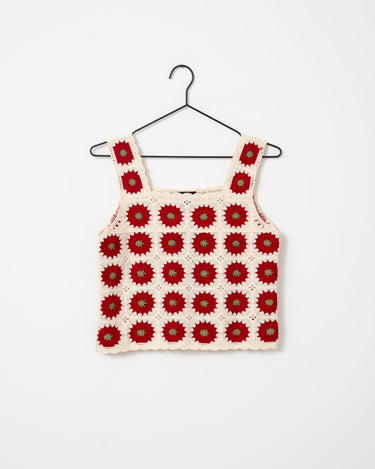 TILTIL Sussy Sunflower Top Bordeaux Cream One Size - Things I Like Things I Love