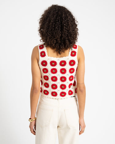 TILTIL Sussy Sunflower Top Bordeaux Cream One Size - Things I Like Things I Love