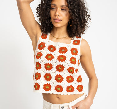 TILTIL Sussy Sunflower Top Cream Rust - Things I Like Things I Love