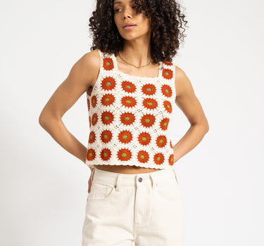 TILTIL Sussy Sunflower Top Cream Rust - Things I Like Things I Love