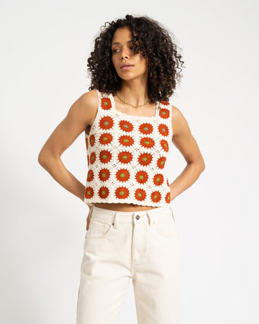 TILTIL Sussy Sunflower Top Cream Rust - Things I Like Things I Love