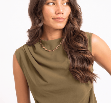 TILTIL Suvi Pleated Top Groen - Things I Like Things I Love