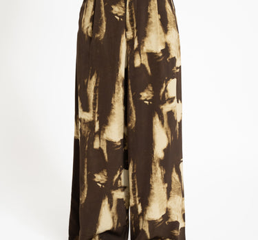TILTIL Suze Abstract Pants Brown Beige - Things I Like Things I Love