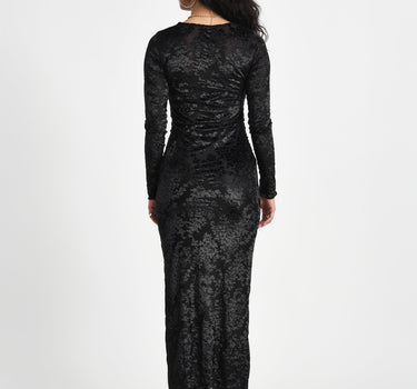 TILTIL Suzie Mesh Velvet Dress Black - Things I Like Things I Love