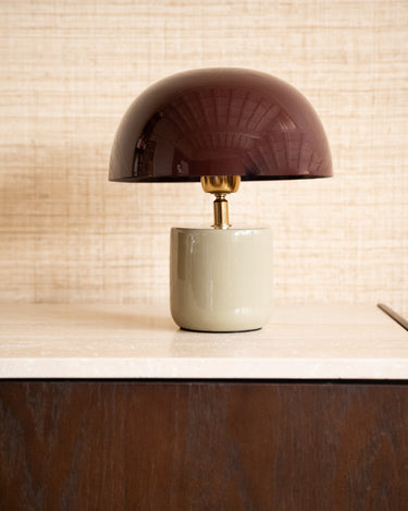 TILTIL Table Lamp Mushy Iron Burgandy / Mint - Things I Like Things I Love