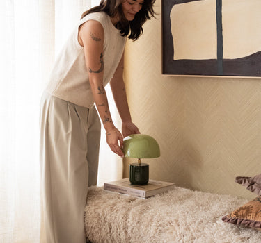 TILTIL Table Lamp Mushy Iron Matcha / Olive Green - Things I Like Things I Love