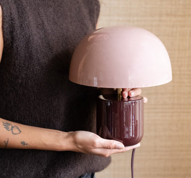 TILTIL Table Lamp Mushy Iron Pink / Bordeaux - Things I Like Things I Love