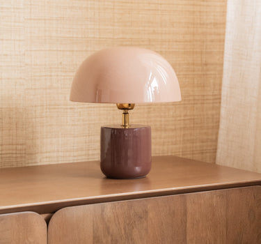 TILTIL Table Lamp Mushy Iron Pink / Bordeaux - Things I Like Things I Love