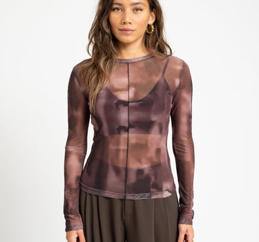 TILTIL Tai Seamed Longsleeve Faded Brown - Things I Like Things I Love