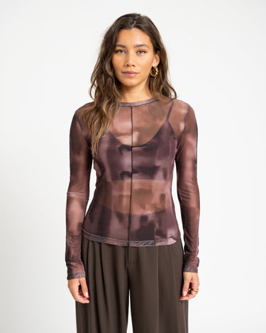 TILTIL Tai Seamed Longsleeve Faded Brown - Things I Like Things I Love