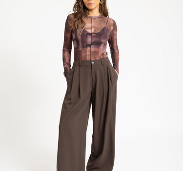 TILTIL Tai Seamed Longsleeve Faded Brown - Things I Like Things I Love