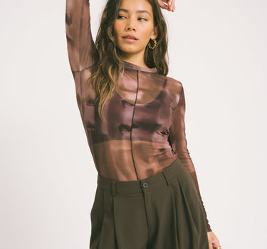 TILTIL Tai Seamed Longsleeve Faded Brown - Things I Like Things I Love