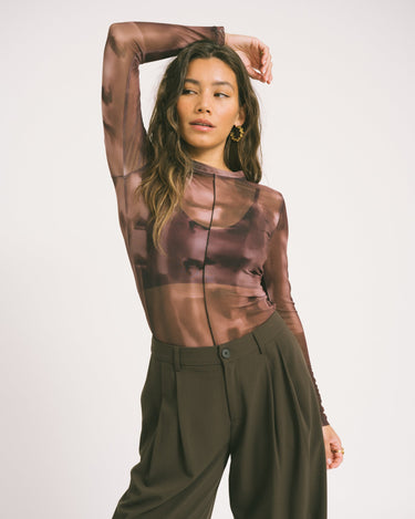 TILTIL Tai Seamed Longsleeve Faded Brown - Things I Like Things I Love