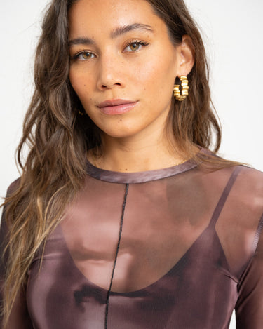 TILTIL Tai Seamed Longsleeve Faded Brown - Things I Like Things I Love