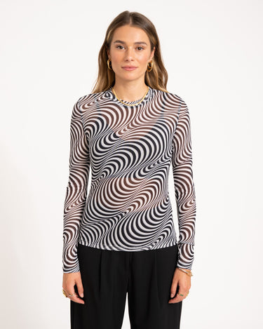 TILTIL Tanina Longsleeve Swirl Black - Things I Like Things I Love