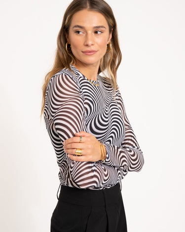 TILTIL Tanina Longsleeve Swirl Black - Things I Like Things I Love