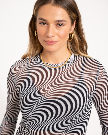 TILTIL Tanina Longsleeve Swirl Black - Things I Like Things I Love