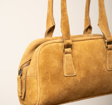 TILTIL Teckel Bag Real Suede Cognac - Things I Like Things I Love
