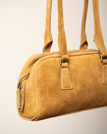 TILTIL Teckel Bag Real Suede Cognac - Things I Like Things I Love