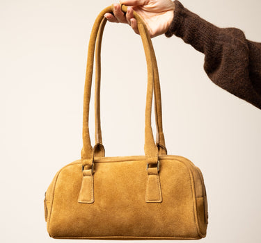 TILTIL Teckel Bag Real Suede Cognac - Things I Like Things I Love