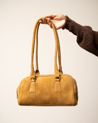 TILTIL Teckel Bag Real Suede Cognac - Things I Like Things I Love