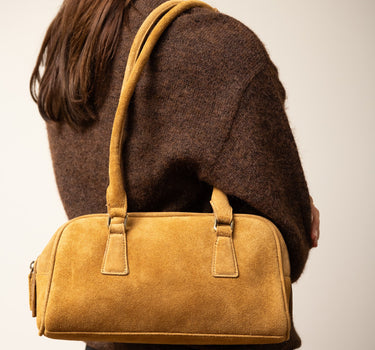 TILTIL Teckel Bag Real Suede Cognac - Things I Like Things I Love