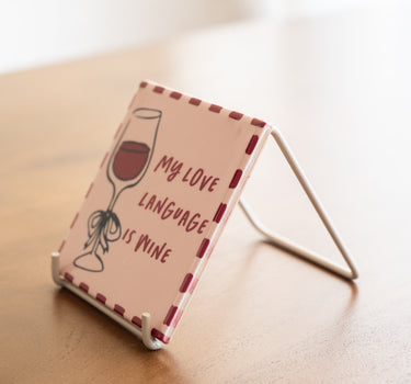 TILTIL Tegeltje My Love Language Is Wine - Things I Like Things I Love