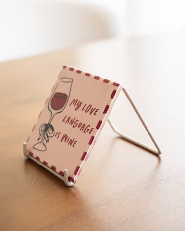 TILTIL Tegeltje My Love Language Is Wine - Things I Like Things I Love