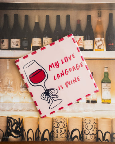 TILTIL Tegeltje My Love Language Is Wine - Things I Like Things I Love