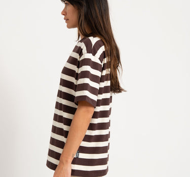 TILTIL Thick Striped Luc Tee Brown - Things I Like Things I Love