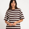 TILTIL Thick Striped Luc Tee Brown - Things I Like Things I Love