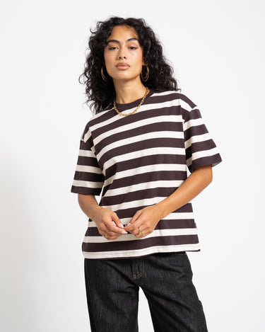 TILTIL Thick Striped Luc Tee Bruin - Things I Like Things I Love