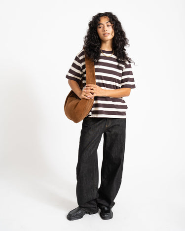 TILTIL Thick Striped Luc Tee Bruin - Things I Like Things I Love