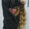 TILTIL Thin Striped Doka Longsleeve Olijf Zwart - Things I Like Things I Love