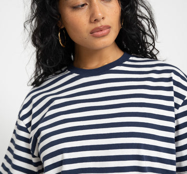 TILTIL Thin Striped Luc Tee Dark Blue - Things I Like Things I Love