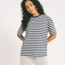 TILTIL Thin Striped Luc Tee Dark Blue - Things I Like Things I Love