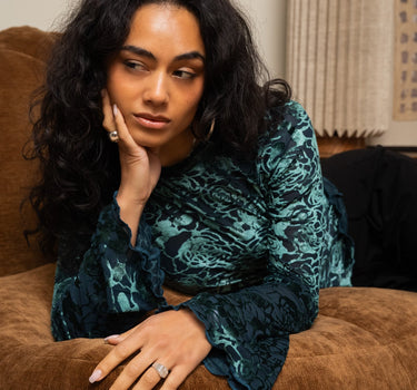 TILTIL Tiche Velvet Rose Turquoise - Things I Like Things I Love