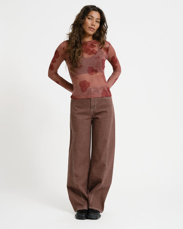 TILTIL Tif Rose Mesh Longsleeve Blush - Things I Like Things I Love