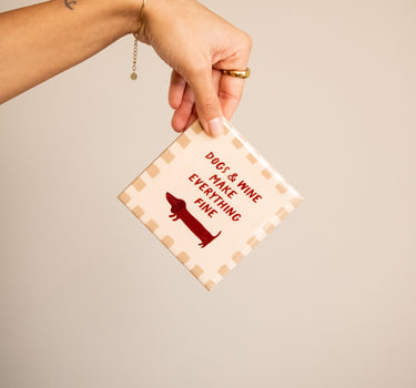 TILTIL Tile - Dogs & Wine - Things I Like Things I Love