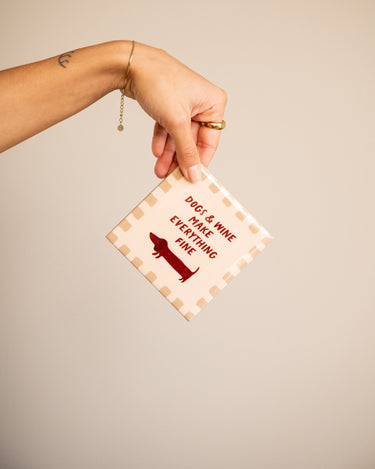 TILTIL Tile - Dogs & Wine - Things I Like Things I Love