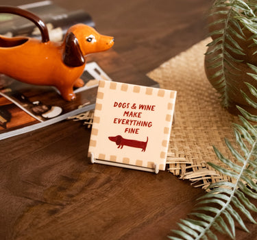TILTIL Tile - Dogs & Wine - Things I Like Things I Love