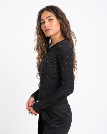 TILTIL Tina Open Back Longsleeve Black Glitter - Things I Like Things I Love