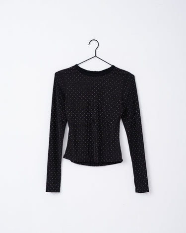 TILTIL Tina Open Back Longsleeve Black Glitter - Things I Like Things I Love