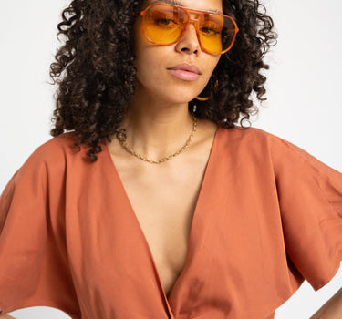 TILTIL Toni Tencel Knotted Top Rust - Things I Like Things I Love