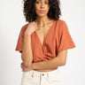 TILTIL Toni Tencel Knotted Top Rust - Things I Like Things I Love