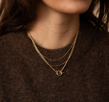 TILTIL Triple Chain Necklace Gold - Things I Like Things I Love