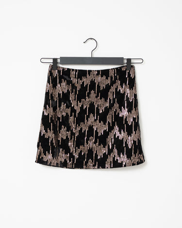 TILTIL Velvet Rody Skirt Black - Things I Like Things I Love