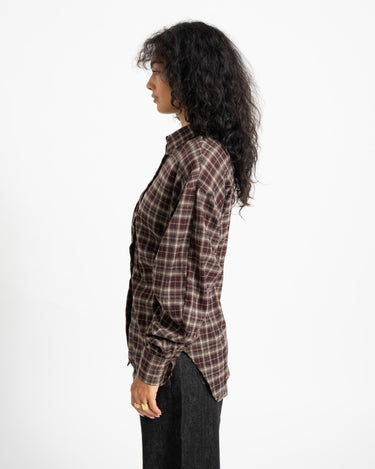 TILTIL Vera Checkered Blouse Bruin - Things I Like Things I Love