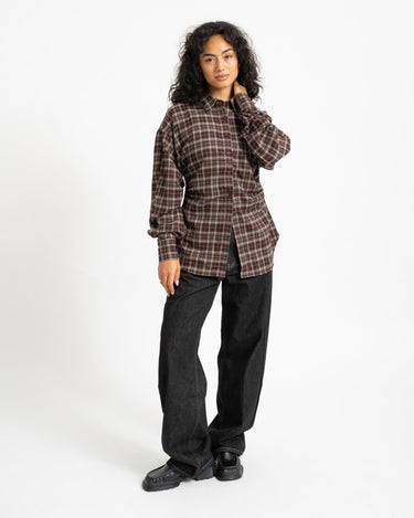 TILTIL Vera Checkered Blouse Bruin - Things I Like Things I Love